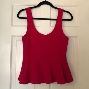 Fuchsia peplum top